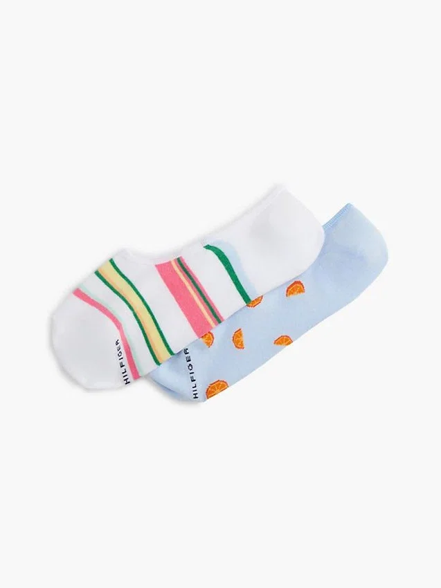 Conjunto de 2 pares de meias invisíveis Fruit & Stripe Conjunto de 2 pares de meias invisíveis Fruit & Stripe