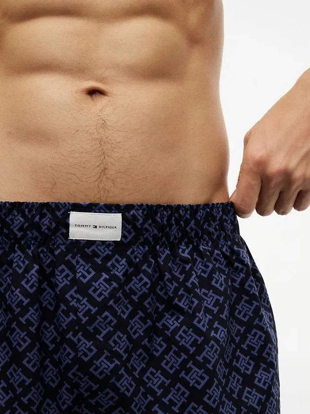 Conjunto de 3 boxers com monograma tecido Conjunto de 3 boxers com monograma tecido
