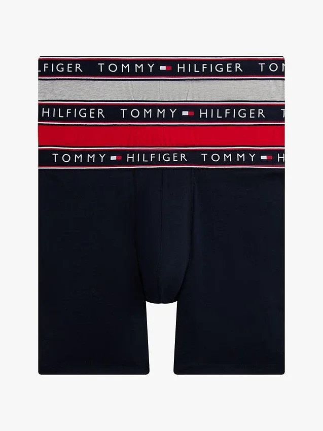Conjunto de 3 boxers em algodão elástico Conjunto de 3 boxers em algodão elástico