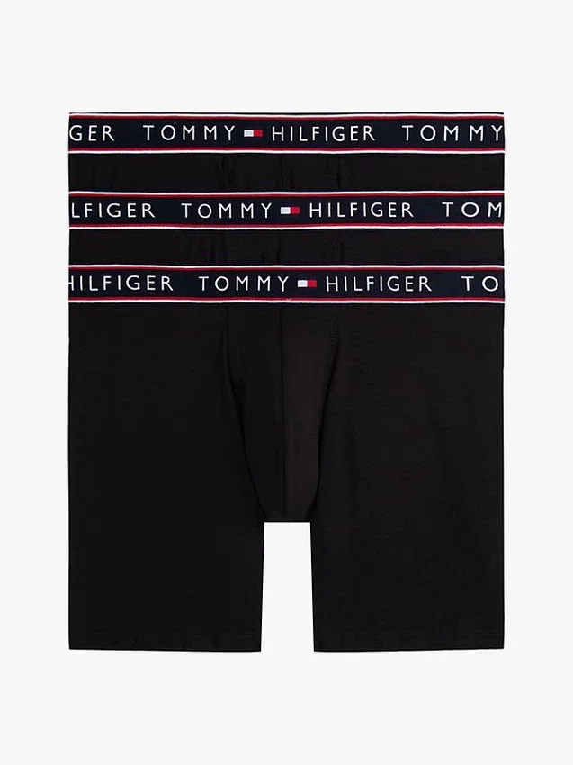 Conjunto de 3 boxers em algodão elástico Conjunto de 3 boxers em algodão elástico