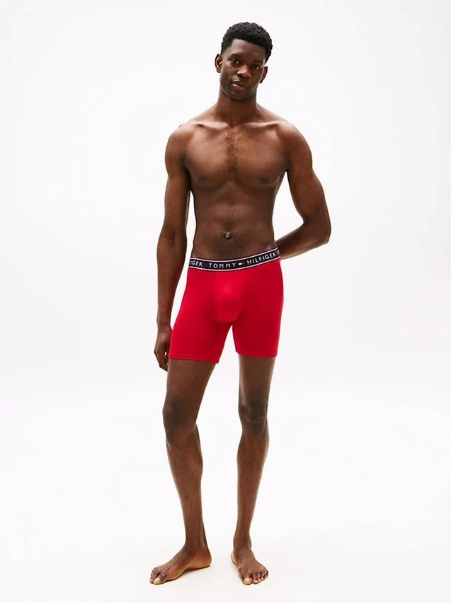 Conjunto de 3 boxers em algodão elástico Conjunto de 3 boxers em algodão elástico