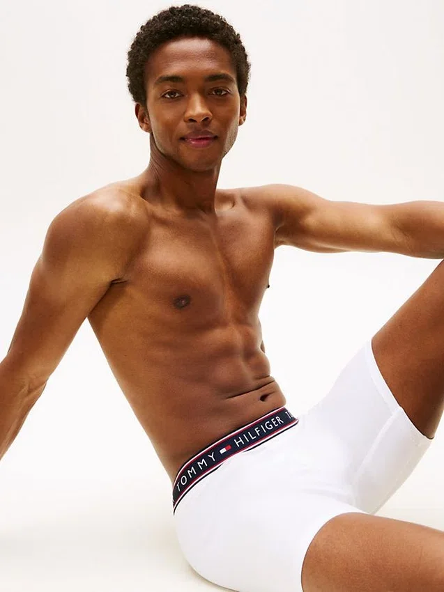 Conjunto de 3 boxers em algodão elástico Conjunto de 3 boxers em algodão elástico