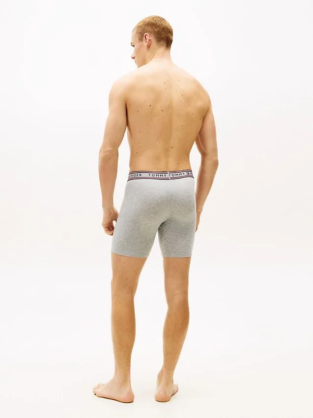 Conjunto de 3 boxers em algodão elástico Conjunto de 3 boxers em algodão elástico