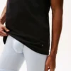Conjunto de 3 camisolas interiores clássicas de algodão com gola redonda Conjunto de 3 camisolas interiores clássicas de algodão com gola redonda