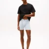 Conjunto de 3 camisolas interiores clássicas de algodão com gola redonda Conjunto de 3 camisolas interiores clássicas de algodão com gola redonda