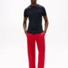 Conjunto de 3 camisolas interiores clássicas de algodão com gola redonda Conjunto de 3 camisolas interiores clássicas de algodão com gola redonda