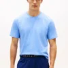 Conjunto de 3 camisolas interiores clássicas de algodão com gola redonda Conjunto de 3 camisolas interiores clássicas de algodão com gola redonda