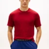 Conjunto de 3 camisolas interiores clássicas de algodão com gola redonda Conjunto de 3 camisolas interiores clássicas de algodão com gola redonda