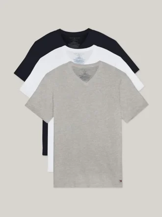 Conjunto de 3 camisolas interiores com decote em V Cotton Classics