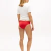 Conjunto de 3 cuecas biquíni com acabamento em renda