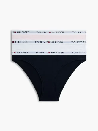 Conjunto de 3 cuecas biquíni com logótipo Tommy