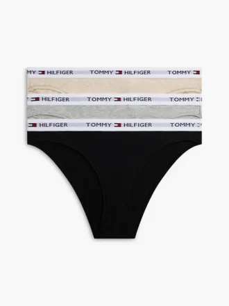 Conjunto de 3 cuecas biquíni com logótipo Tommy
