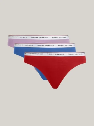 Conjunto de 3 cuecas biquíni com logótipos misturados
