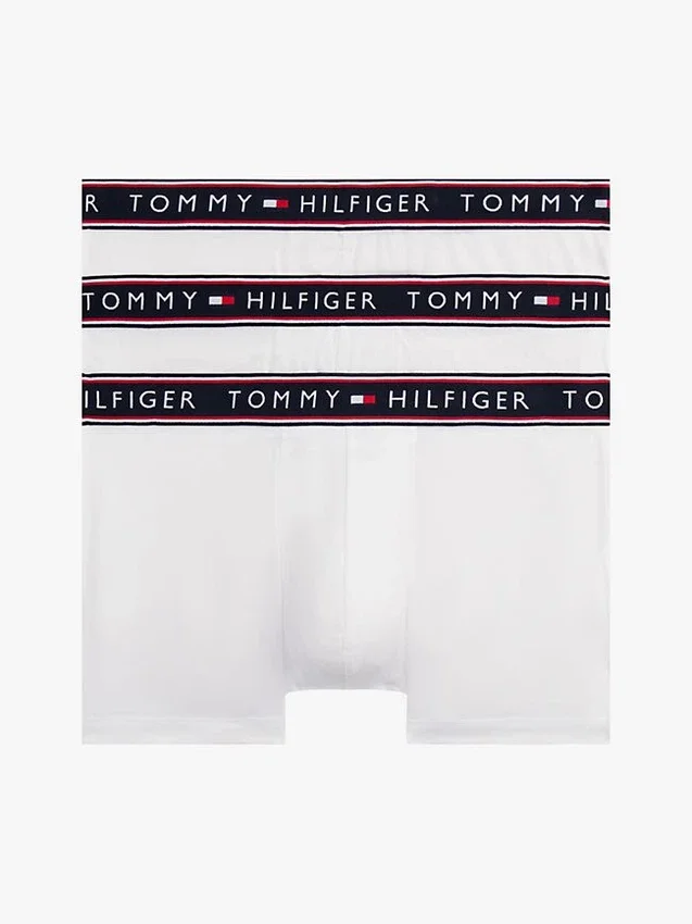 Conjunto de 3 cuecas boxer em algodão elástico Conjunto de 3 cuecas boxer em algodão elástico