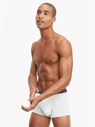 Conjunto de 3 cuecas boxer em algodão elástico