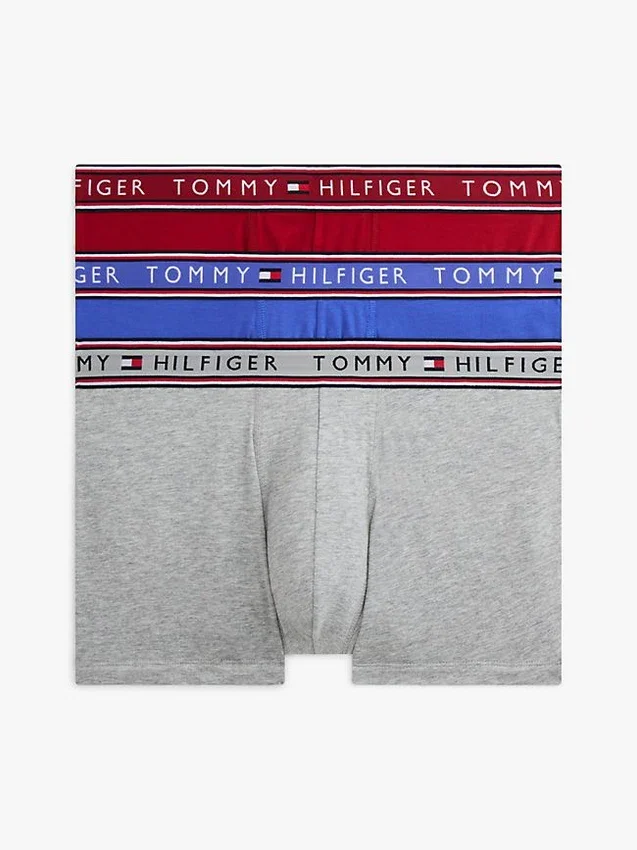 Conjunto de 3 cuecas boxer em algodão elástico Conjunto de 3 cuecas boxer em algodão elástico