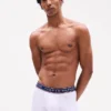 Conjunto de 3 cuecas boxer em algodão elástico Conjunto de 3 cuecas boxer em algodão elástico