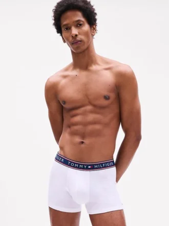 Conjunto de 3 cuecas boxer em algodão elástico