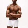 Conjunto de 3 cuecas boxer em algodão elástico Conjunto de 3 cuecas boxer em algodão elástico