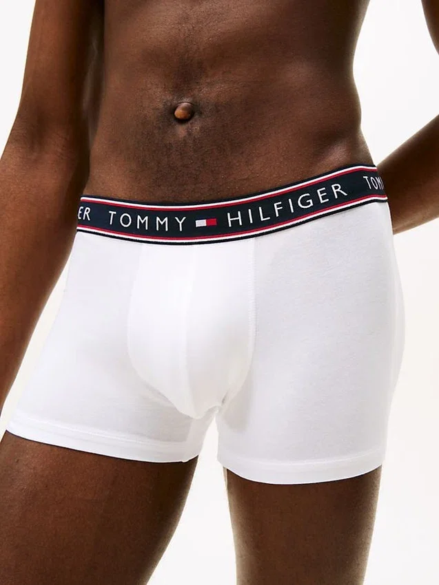Conjunto de 3 cuecas boxer em algodão elástico Conjunto de 3 cuecas boxer em algodão elástico