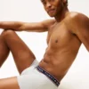 Conjunto de 3 cuecas boxer em algodão elástico Conjunto de 3 cuecas boxer em algodão elástico