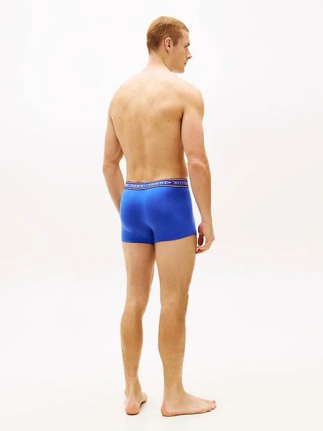 Conjunto de 3 cuecas boxer em algodão elástico Conjunto de 3 cuecas boxer em algodão elástico
