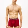Conjunto de 3 cuecas boxer em algodão elástico Conjunto de 3 cuecas boxer em algodão elástico
