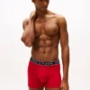 Conjunto de 3 cuecas boxer em algodão elástico Conjunto de 3 cuecas boxer em algodão elástico