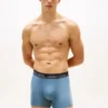 Conjunto de 3 cuecas boxer em modal elástico Conjunto de 3 cuecas boxer em modal elástico