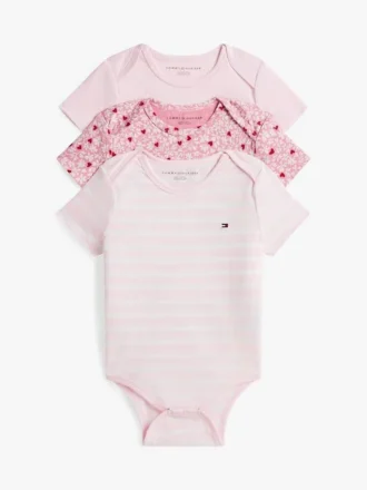 Conjunto de 3 macacões elásticos para bebés