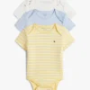 Conjunto de 3 macacões elásticos para bebés