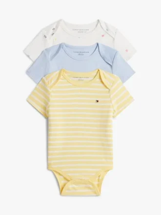Conjunto de 3 macacões elásticos para bebés