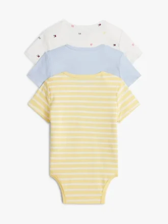 Conjunto de 3 macacões elásticos para bebés