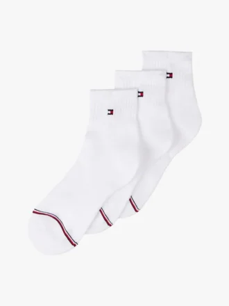 Conjunto de 3 pares de meias clássicas de cano curto