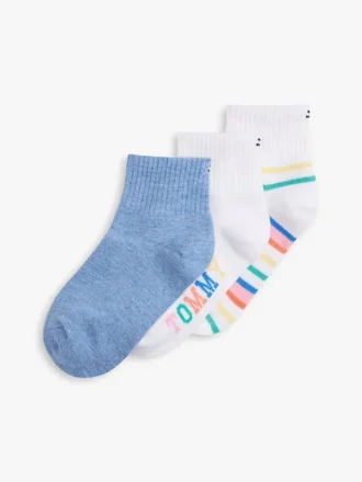 Conjunto de 3 pares de meias curtas Color Mix para criança
