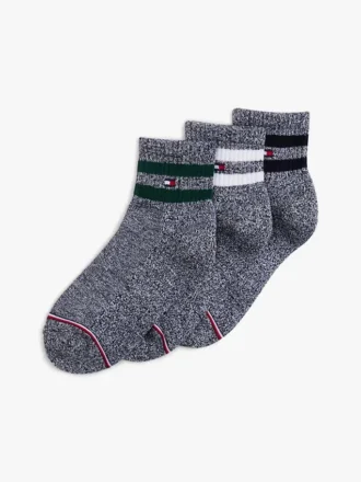 Conjunto de 3 pares de meias desportivas curtas para criança