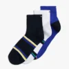 Conjunto de 3 pares de meias desportivas de cano curto Conjunto de 3 pares de meias desportivas de cano curto