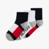 Conjunto de 3 pares de meias desportivas de cano curto para criança