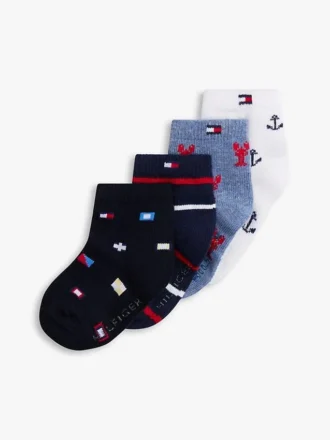 Conjunto de 3 pares de meias náuticas para bebés