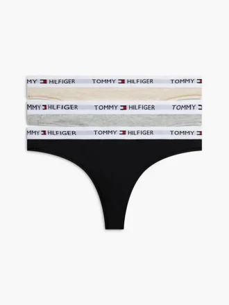 Conjunto de 3 tangas com logótipo Tommy