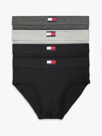 Conjunto de 4 cuecas de cintura baixa Cotton Classics