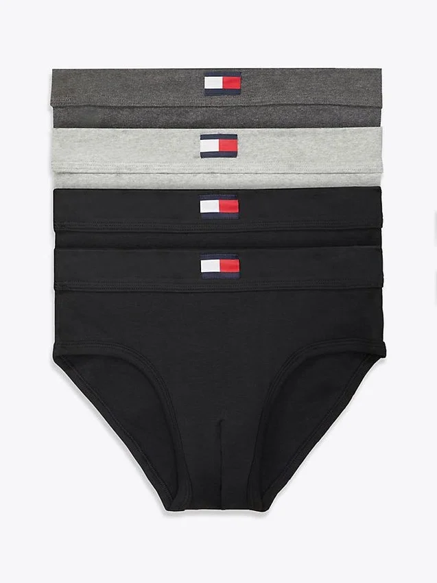 Conjunto de 4 cuecas de cintura baixa Cotton Classics Conjunto de 4 cuecas de cintura baixa Cotton Classics