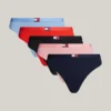 Conjunto de 5 tangas com logótipo de bandeira Conjunto de 5 tangas com logótipo de bandeira