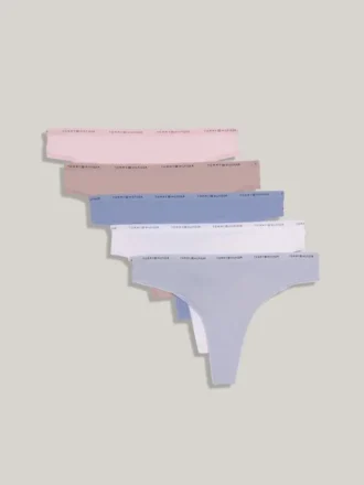 Conjunto de 5 tangas com logótipo Tommy