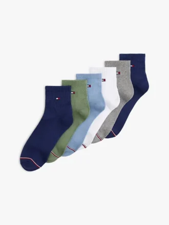 Conjunto de 6 pares de meias de cano curto