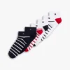 Conjunto de 6 pares de meias desportivas de cano curto Conjunto de 6 pares de meias desportivas de cano curto