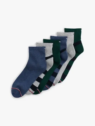 Conjunto de 6 pares de meias desportivas de cano curto