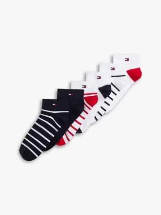 Conjunto de 6 pares de meias desportivas de cano curto Conjunto de 6 pares de meias desportivas de cano curto