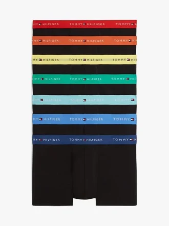 Conjunto de 7 cuecas boxer com cintura multicolorida