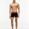Conjunto de 7 cuecas boxer com cintura multicolorida Conjunto de 7 cuecas boxer com cintura multicolorida